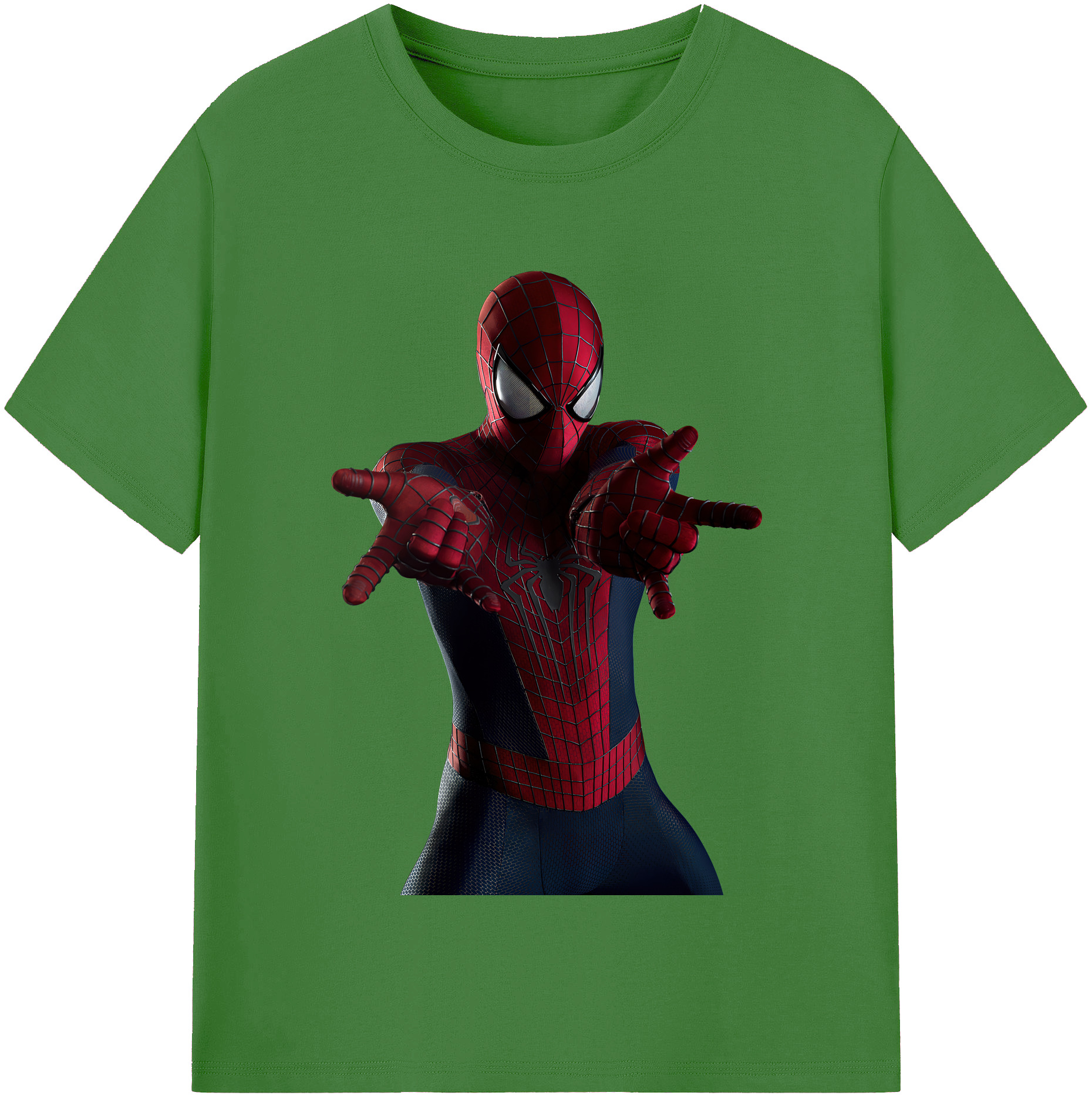 （画像用） Spider Man スパイダーマン レディースカジュアルプリントTシャツ（綿100％）